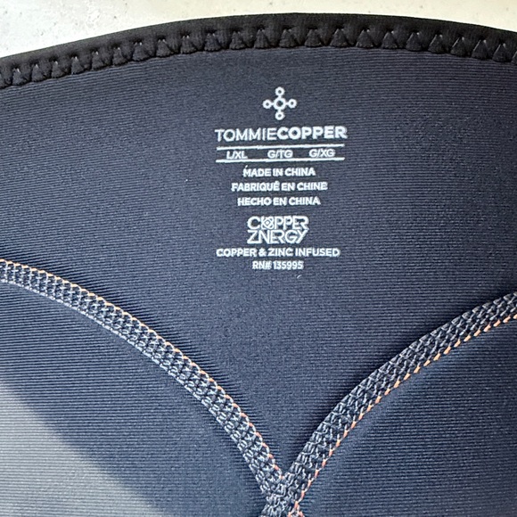 Tommy Copper Black Comfort Back Brace Size L/XL - Picture 6 of 7